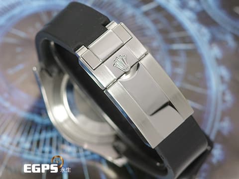 ROLEX 勞力士 Yacht-Master 116622 蠔式 遊艇名仕型 不鏽鋼材質  精鑲126679SABR 獨特寶石框、鑽石錶耳、客製化黑色面盤 搭配客製化黑色橡膠錶帶 可換回不銹鋼鍊帶 自動上鍊 40mm