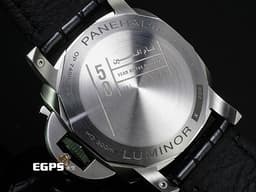 PANERAI 沛納海 Luminor GMT PAM1971 PAM01971 三日鍊 兩地時間 小秒針 不鏽鋼材質 <font color=#4cc844>慶祝阿聯酋成立50周年 紀念限定款 限量200支</font> <font color=#FFFF00>黑色放射紋面盤</font> <font color="#FF0000"> 2022年保卡 自由搭配原廠四色錶帶 </font> 自動上鍊 44mm