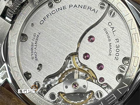 PANERAI 沛納海 Luminor PAM00423 PAM423 3日鍊 不鏽鋼材質 經典 菸草面 PAM423 三明治面盤 動能顯示  2017年保單 手上鍊 47mm