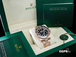 ROLEX 勞力士 GMT-Master II 蠔式 格林威治型 126715CHNR 兩地時區 黑<font color="#BB3D00">棕雙色陶瓷圈 沙士圈</font>&nbsp;126715 CHNR 永恆玫瑰金 <font color="#FF0000">2024年保卡</font>&nbsp;自動上鏈 40mm