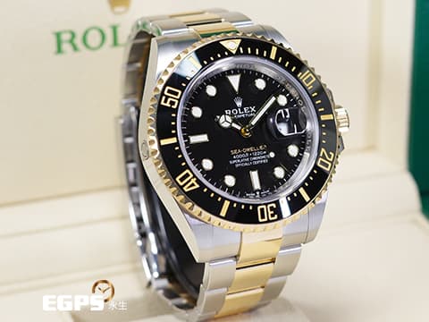 ROLEX 勞力士 Sea-Dweller 126603 蠔式 海使者 不鏽鋼&amp;18K黃金材質 半金款 金字海使 單金 陶瓷錶圈 2019年保卡 排氦氣閥 潛水錶 自動上鍊 43mm