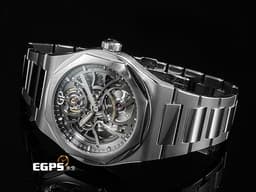 Girard-Perregaux 芝柏 GP錶 Laureato Skeleton 桂冠系列 81015-11-001-11A<font color="#fa00fa"> 經典八角形錶圈&nbsp;鏤空面盤</font>&nbsp;不鏽鋼材質&nbsp;<font color="#FF0000">2023年台灣公司貨&nbsp;</font>自動上鍊 42mm