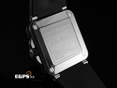 Bell &amp; Ross 柏萊士 BR03 BR03A-D-WH-ST/SRB 不鏽鋼材質  經典純白色面盤 2024年保單 底蓋保有原廠膠膜  自動上鍊 42mm