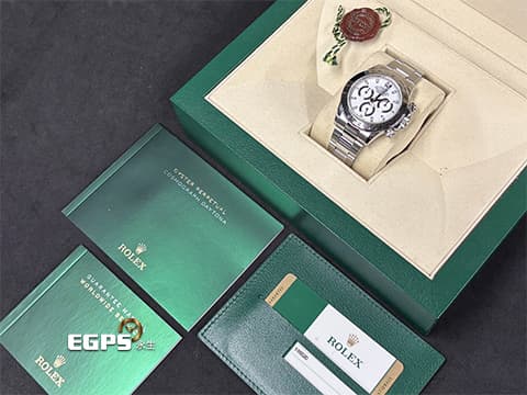 ROLEX 勞力士 Daytona 迪通拿 116520 白色面盤 計時碼表 經典 不鏽鋼白熊貓&nbsp;2015年保卡&nbsp;自動上鍊 40mm