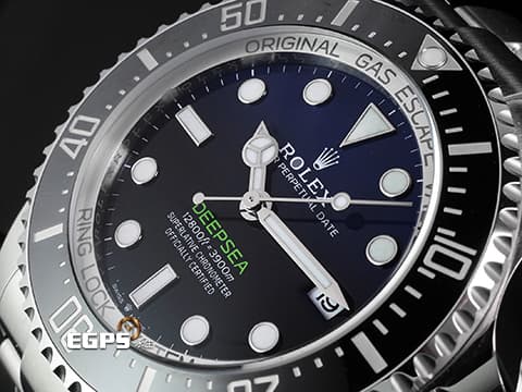 ROLEX 勞力士 Deepsea D-Blue 蠔式 海使者 136660 DB 深海 水鬼王 漸層藍面盤 136660DB 不鏽鋼 陶瓷錶圈 2025年保單 排氦氣閥 炎炎夏日最佳潛水錶！ 自動上鍊 44mm