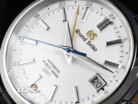 GRAND SEIKO 特級精工 GS 精工 SBGJ281G GMT 兩地時區 不鏽鋼材質 白孔雀翎 Peacock 台灣限定款  彷彿孔雀開屏般獨特放射紋路面盤  2024年保單 在台70週年紀念款 限量70支 自動上鍊 40mm