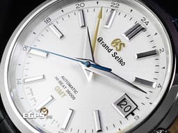 GRAND SEIKO 特級精工 GS 精工 SBGJ281G GMT 兩地時區 不鏽鋼材質 <font color="#FFFF00">白孔雀翎 Peacock 台灣限定款 </font> <font color="#ff00ff">彷彿孔雀開屏般獨特放射紋路面盤 </font> <font color="#FF0000">2024年保單 在台70週年紀念款 限量70支</font> 自動上鍊 40mm