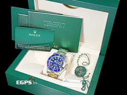 ROLEX 勞力士 Submariner Date 潛航者 126613LB <font color=#4169e1>藍水鬼 藍色面盤</font> 陶瓷圈 <font color=#f5dea8>18K黃金 半金款</font> 126613 LB <font color=#FF0000>新款3235機芯 2020年新式保卡</font> 潛水錶 自動上鍊 41mm