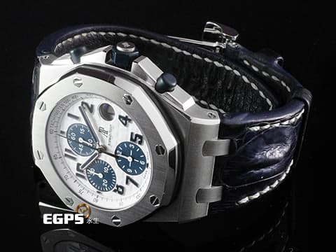 Audemars Piguet 愛彼 AP錶 Royal Oak OffShore 皇家橡樹 離岸型 ROO 計時碼表26170ST.OO.D305CR.01 NAVY 海軍藍面盤 26170 ST 不鏽鋼 自動上鍊 42mm