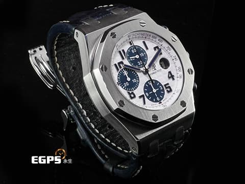 Audemars Piguet 愛彼 AP錶 Royal Oak OffShore 皇家橡樹 離岸型 ROO 計時碼表26170ST.OO.D305CR.01 NAVY 海軍藍面盤 26170 ST 不鏽鋼 自動上鍊 42mm