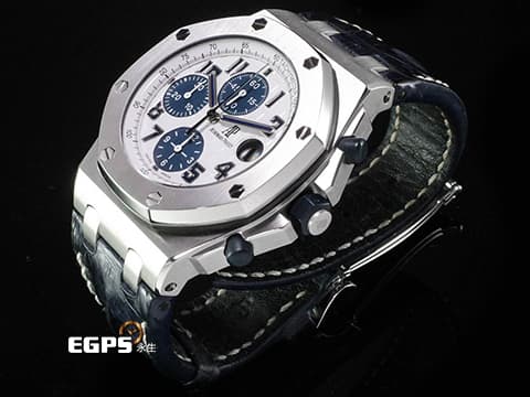 Audemars Piguet 愛彼 AP錶 Royal Oak OffShore 皇家橡樹 離岸型 ROO 計時碼表26170ST.OO.D305CR.01 NAVY 海軍藍面盤 26170 ST 不鏽鋼 自動上鍊 42mm