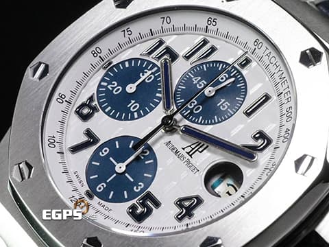 Audemars Piguet 愛彼 AP錶 Royal Oak OffShore 皇家橡樹 離岸型 ROO 計時碼表26170ST.OO.D305CR.01 NAVY 海軍藍面盤 26170 ST 不鏽鋼 自動上鍊 42mm