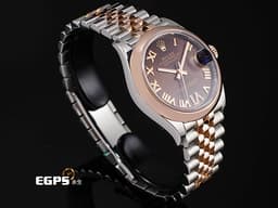 ROLEX 勞力士 DateJust 278241 玫瑰金 巧克力面盤 羅馬時標 <font color=#FFFF00> 原廠鑲嵌VI鑽石時標 </font> <font color=#ff0000> 2021年新式保卡 </font> 自動上鍊 31mm