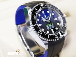 ROLEX 勞力士 Deepsea 蠔式 深海 水鬼王 136660 <font color=#66B3FF>D-Blue 漸<font color=#0080FF>層<font color=#0000E3>藍</font></font></font>面盤 不鏽鋼 陶瓷錶圈 排氦氣閥 <font color=#FF0000>2023年保卡 搭配Rubber B橡膠錶帶</font> 潛水錶 自動上鍊 44mm