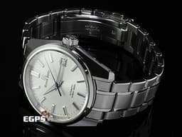 GRAND SEIKO 特級精工 GS 精工 Heritage Collection 44SG系列 SBGH299 高振頻 Hi-beat 岩手山 大三針&nbsp;<span style="color: rgb(240, 240, 240);">錶盤設計源自</span><font color="#f0f0f0">「岩手山」高低起伏的山脊輪廓汲取靈感，銀色紋路宛如覆蓋皚皚雪白的山巒</font>&nbsp;大三針 白鋼材質 <font color="#FF0000">2024年保單</font> 自動上鍊 40mm