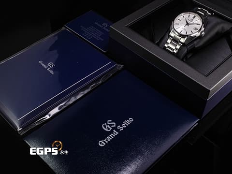 GRAND SEIKO 特級精工 GS 精工 Heritage Collection 44SG系列 SBGH299 高振頻 Hi-beat 岩手山 大三針&nbsp;錶盤設計源自「岩手山」高低起伏的山脊輪廓汲取靈感，銀色紋路宛如覆蓋皚皚雪白的山巒&nbsp;大三針 白鋼材質 2024年保單 自動上鍊 40mm