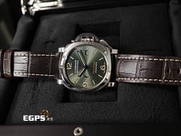 PANERAI 沛納海 Luminor Marina Platinumtech 3 Days PAM1116 <font color=#01B468>橄欖綠色太陽紋三明治夜光面盤</font> 三日鍊 <font color=#84C1FF>PT950 鉑金材質</font> PAM01116 小秒針 <font color=#ff0000>Luminor系列70週年款 限量70只 保固70年 2021年保單</font> 自動上鍊 44mm