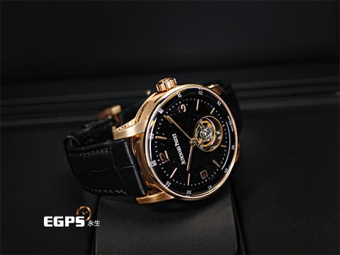 Audemars Piguet 愛彼 AP錶 Code 11.59系列 Flying Tourbillon 飛行 陀飛輪 26396OR.OO.D002CR.02 黑色砂金石琺瑯面盤 重現滿天繁星的夜空 玫瑰金材質 2022保單 26396 OR 歡迎各錶友以 PP、AP、RM、勞力士 來店交換，本店將以最高價評估～ 自動上鍊 41mm