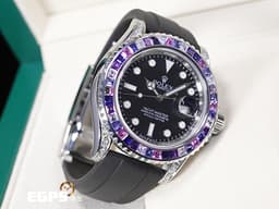 ROLEX 勞力士 Yacht-Master 40 蠔式 遊艇名仕型 116622 <font color=#e598e6>精鑲126679SABR 獨特寶石框、鑽石錶耳、客製化黑色面盤 126679 SABR</font> 不鏽鋼 自動上鍊 40mm