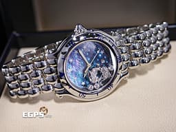 CHOPARD 蕭邦 Happy Sport Zodiac 快樂鑽 星座 278440-3006 <font color=#46a5d3>藍色面盤 原廠雙魚座造型跑鑽</font> 不鏽鋼 <font color=FF0000>2024年保單</font> 石英腕錶 33mm