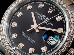 ROLEX 勞力士 DATEJUST 蠔式日誌型 126281 永恒玫瑰金半金款 126281RBR <font color="#FFFF00">原鑲鑽石錶圈、鑽石時標</font> <font color="#ff0000">2024年保卡</font> 自動上鏈 36mm