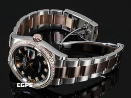 ROLEX 勞力士 DATEJUST 蠔式日誌型 126281 永恒玫瑰金半金款 126281RBR <font color="#FFFF00">原鑲鑽石錶圈、鑽石時標</font> <font color="#ff0000">2024年保卡</font> 自動上鏈 36mm
