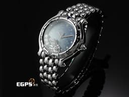 CHOPARD 蕭邦 Happy Sport Zodiac 快樂鑽 星座 278440-3011 <font color=#46a5d3>藍色面盤 原廠獅子座造型跑鑽</font> 不鏽鋼 <font color=FF0000>2024年保單</font> 石英腕錶 33mm