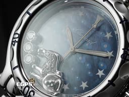 CHOPARD 蕭邦 Happy Sport Zodiac 快樂鑽 星座 278440-3011 <font color=#46a5d3>藍色面盤 原廠獅子座造型跑鑽</font> 不鏽鋼 <font color=FF0000>2024年保單</font> 石英腕錶 33mm