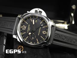 PANERAI 沛納海 Luminor 1950 3 Days GMT PAM00531 <font color="#be9672">經典三明治面盤 淡褐色夜光時標 菸草面</font>&nbsp;PAM531 三日鍊 兩地時區 動能顯示 小秒針 不鏽鋼材質 <font color="#ff0000">P.9003自製機芯 配件齊全</font> 自動上鍊 44mm