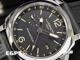 PANERAI 沛納海 Luminor 1950 3 Days GMT PAM00531 <font color="#be9672">經典三明治面盤 淡褐色夜光時標 菸草面</font>&nbsp;PAM531 三日鍊 兩地時區 動能顯示 小秒針 不鏽鋼材質 <font color="#ff0000">P.9003自製機芯 配件齊全</font> 自動上鍊 44mm