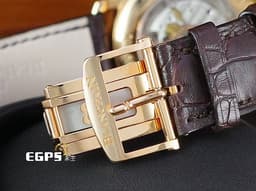 BLANCPAIN 寶鉑 Villeret 大日曆 逆跳 6668 3642 55A 18K玫瑰金材質 三日鍊 <font color="#fffad6">蛋白色面盤</font> <font color="#FF0000"> 2024年保單 </font> 自動上鍊 40mm