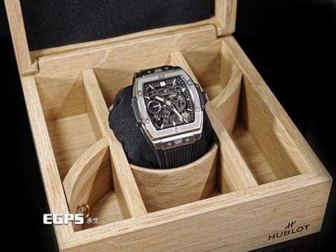 Hublot 宇舶 Spirit of Big Bang 大爆炸 靈魂系列 Meca-10 Titanium  鈦金屬 鏤空面盤 614.NX.1170.RX 十日鍊 動能顯示 2025年電子保單 手上鍊 45mm