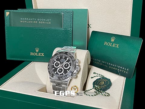 ROLEX 勞力士 Cosmograph Daytona 宇宙計時型 迪通拿 116500LN 計時碼表 陶瓷圈 不鏽鋼 116500 LN&nbsp;絕版款 經典陶瓷圈黑熊貓  2022年新式保卡 賽車錶 自動上鍊 40mm
