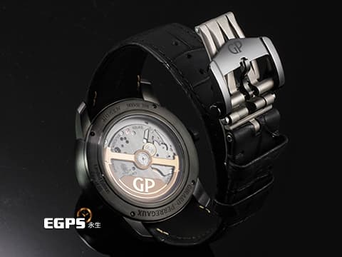 Girard-Perregaux 芝柏 GP錶 Free Bridge Infinity Edition 特別版 82000-11-632.FA6A 玫瑰金點綴鏤空面盤 DLC鍍層不鏽鋼材質 限量88只 2022年台灣公司貨 自動上練 44mm