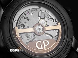 Girard-Perregaux 芝柏 GP錶 Free Bridge Infinity Edition 特別版 82000-11-632.FA6A <font color=#f3baa1>玫瑰金點綴鏤空面盤</font> DLC鍍層不鏽鋼材質 <font color=#FF0000>限量88只 2022年台灣公司貨</font> 自動上練 44mm