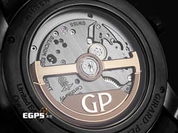 Girard-Perregaux 芝柏 GP Bridge Infinity 特別版 82000-11-632.FA6A DLC 塗層不鏽鋼材質 <font color=#ffff00>鏤空面盤 18K玫瑰金點綴</font> <font color=#FF0000>2022年保單 台灣公司貨 全球限量88枚</font> 自動上練 44mm