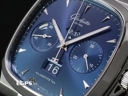 GLASHUTTE ORIGINAL 格拉蘇蒂 復古系列 13702030250 70年代 Seventies Chronograph 1-37-02-03-02-50 <font color=#70cce2>藍色放射面盤 復古經典搭配</font> <font color=#FF0000>2017年保單</font> 自動上鍊 40mm