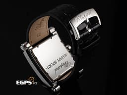 CHOPARD 蕭邦 Happy Sport Square 快樂鑽 方形 28/8448-20 不鏽鋼材質 <font color=#ffff00>原鑲鑲嵌44顆鑽石（1.76克拉）錶圈</font> <font color=#FF0000>白色貝母面盤 5顆快樂跑鑽（0.5克拉）</font> 石英機芯 35.5mm