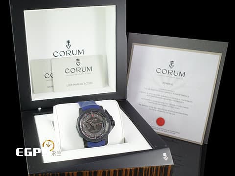 CORUM 崑崙 Admirals Cup Chronograph Challenge 海軍上將 961.101.94/F371AN10 計時碼表 限量版 555 件 自動上鍊 44mm