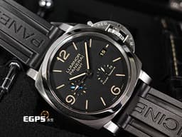 PANERAI 沛納海 Luminor 1950 3 Days GMT Power Reserve PAM01321 <font color=#be9672>經典三明治面盤 淡褐色夜光時標 菸草面</font> 藍色小秒針 PAM1321 三日鍊 GMT 兩地時間 動能儲存顯示 <font color=#FF0000> 2020年保單</font> 自動上鍊  44mm