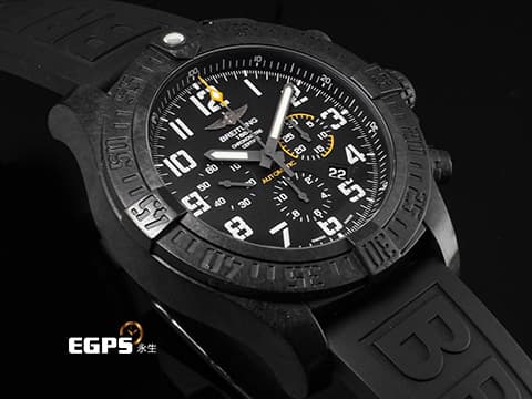 BREITLING 百年靈 復仇者 12H 復仇者 颶風腕錶  Avenger Series  Hurricane XB0170E4 超輕量Breitlight特殊合成材質  2019年保單 台灣公司貨  自動上鏈 50mm