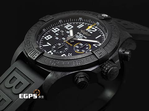 BREITLING 百年靈 復仇者 12H 復仇者 颶風腕錶  Avenger Series  Hurricane XB0170E4 超輕量Breitlight特殊合成材質  2019年保單 台灣公司貨  自動上鏈 50mm