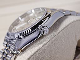 ROLEX 勞力士 Datejust 36 蠔式日誌型 126234 <font color=#DDDDDD>原廠VI、IX鑲鑽時標 銀色面盤</font> 不鏽鋼 DJ36 經典三角坑紋錶圈 <font color=#FF0000>2023年保卡 紀念型（Jubilee）五銖錶帶</font> 自動上鍊 36mm