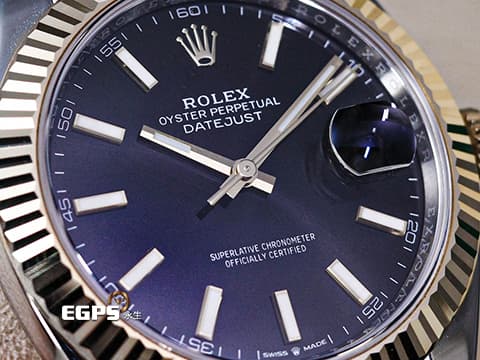 ROLEX 勞力士 DateJust 41 蠔式日誌型 126333 亮黑色面盤 DJ41 半金款 18K黃金 經典三角坑紋錶圈 2019年 紀念型（Jubilee）五銖錶帶 自動上鍊 41mm