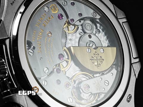 Patek philippe 百達翡麗 PP錶 Nautilus 金鷹 5740/1G-001 18K白金材質 5740 靛藍色面盤 2020年保單 Nautilus 金鷹系列第一款超薄萬年曆腕錶 附原廠自動上鍊盒 配件齊全！ 自動上鍊 40mm