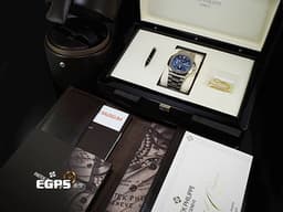 Patek philippe 百達翡麗 PP錶 Nautilus 金鷹 5740/1G-001 18K白金材質 5740 <font color=#70cce1>靛藍色面盤</font> <font color=#FF0000>2020年保單 Nautilus 金鷹系列第一款超薄萬年曆腕錶</font> <font color=#ff00ff>附原廠自動上鍊盒 配件齊全！</font> 自動上鍊 40mm