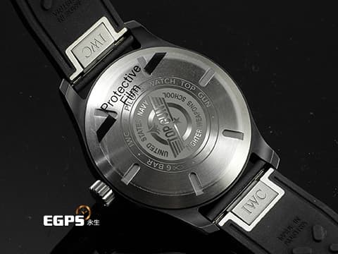 IWC 萬國錶 Pilot's Top Gun 飛行員&nbsp;海軍空戰部隊&nbsp;捍衛戰士&nbsp;IW326906 五日鍊 黑陶瓷+鈦金屬材質&nbsp;2025年保卡 EasX-CHANGE快拆錶帶&nbsp;自動上鍊 41mm