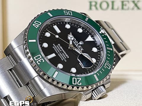 ROLEX 勞力士 Submariner Date 潛航者 126610LV 綠水鬼 綠色陶瓷圈 MK1 黑色面盤&nbsp;不鏽鋼 潛水錶&nbsp;星巴克 2022年新式綠卡&nbsp;自動上鍊 41mm