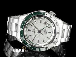 GRAND SEIKO 特級精工 Sport Collection SBGJ277 GMT兩地時間 <font color="#058703">SnowValley雪溪&nbsp;綠色陶瓷錶圈</font><font color="#009100"> 雪白色紋理面盤</font> 不鏽鋼材質&nbsp;<font color="#FF0000">2025年保卡&nbsp;</font>自動上鍊 44.2mm