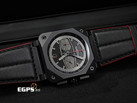 Bell &amp; Ross 柏萊士 Instruments系列 BR-03 Chrono Blacktrack 黑陶瓷 Shaw Harley Davidson 哈雷機車聯名款 BR03-94-BTR-CE/SCA 計時碼表 限量500只 2024年保單 台灣公司貨 自動上鍊 42mm